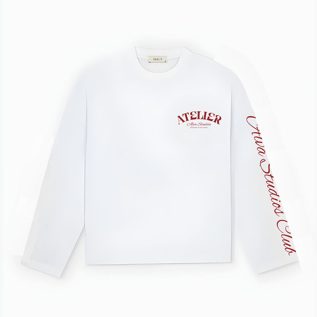 10201 ALVA ATELIER WHITE/RED LONGSLEEVE